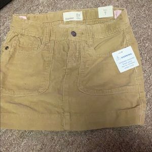 Girls toddler Corduroy khaki skirt